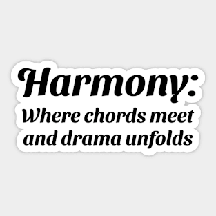 Harmony definition Sticker